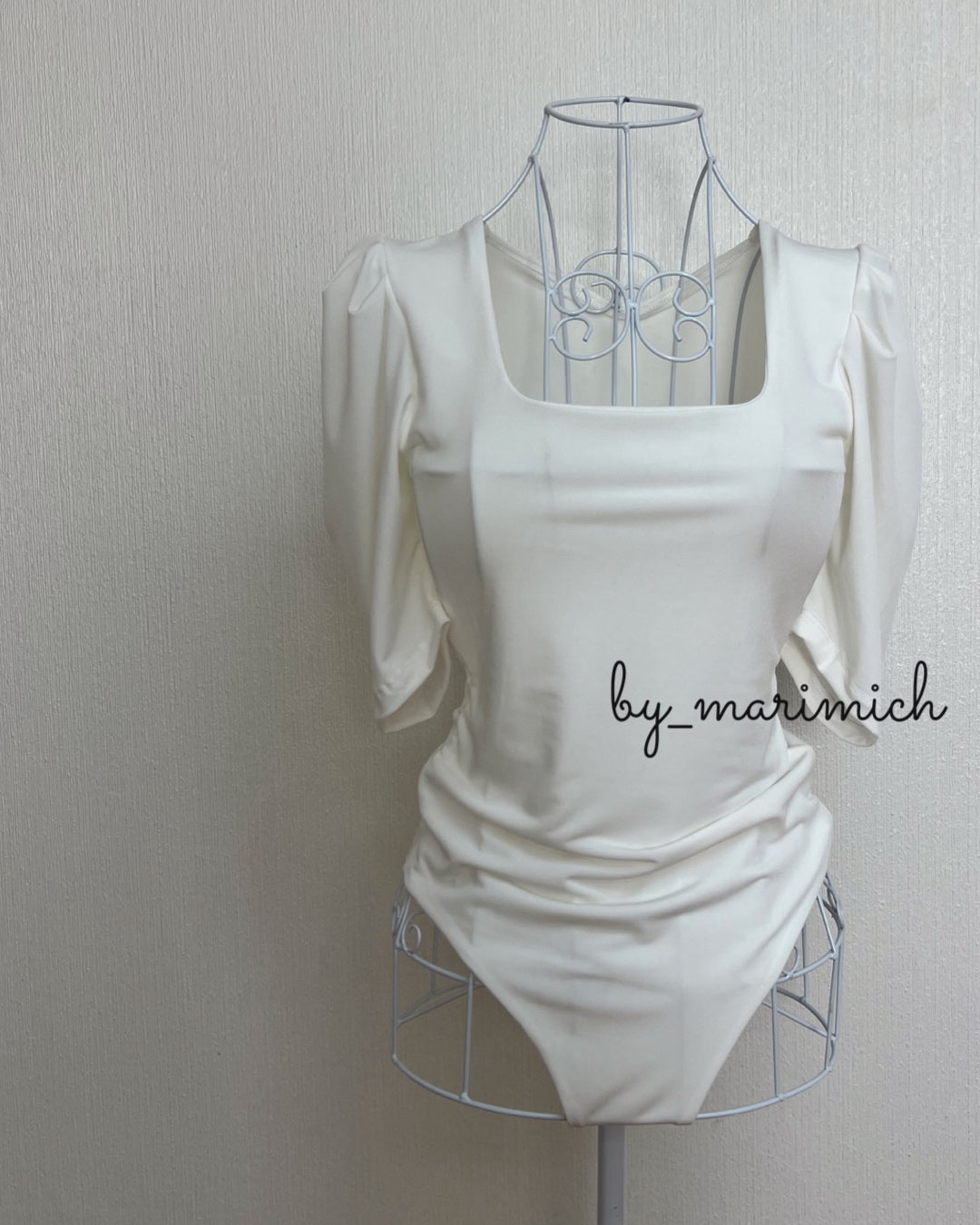 Body dup zara manga abullonada blanco