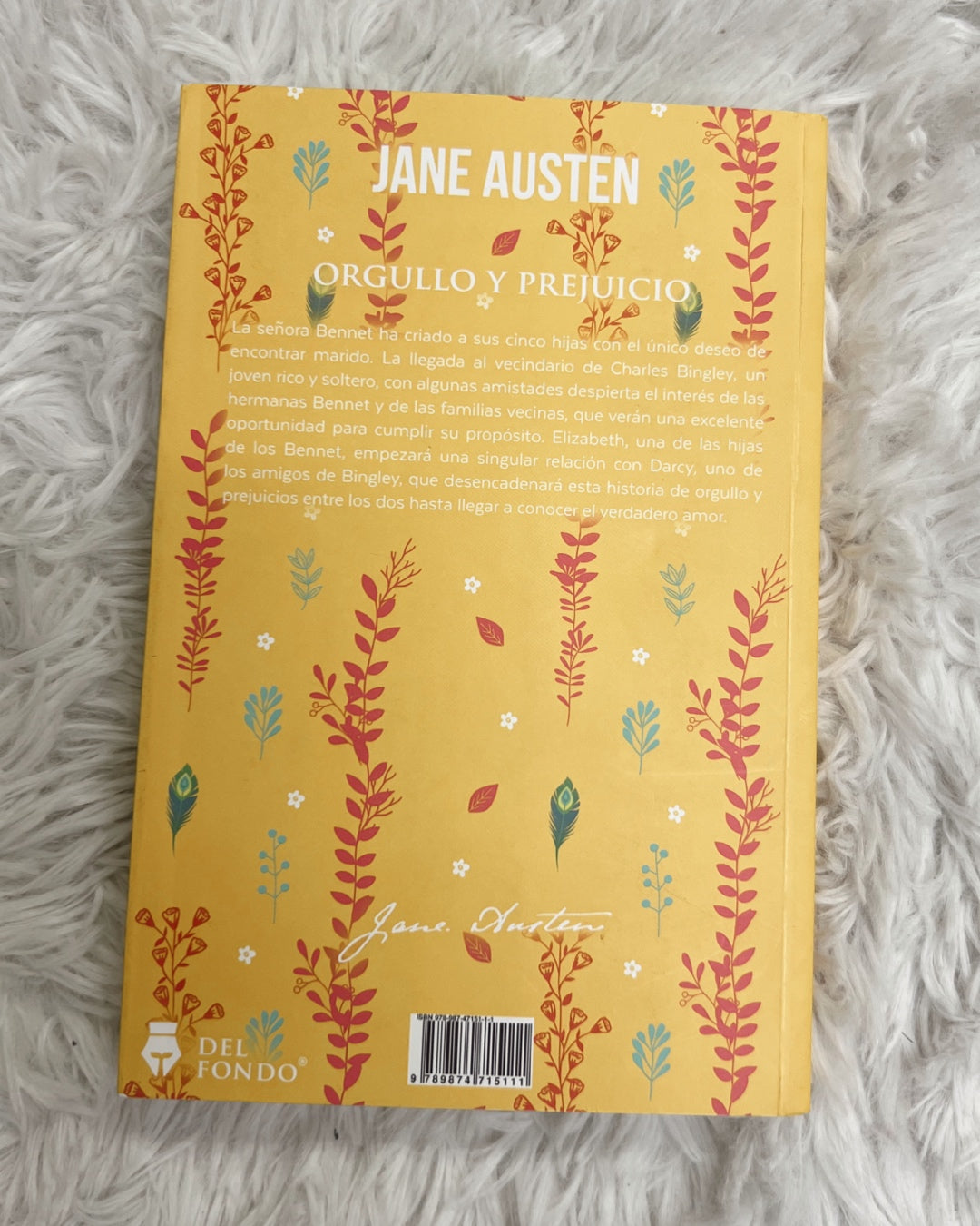 Libro orgullo y prejuicio-Jane Austen