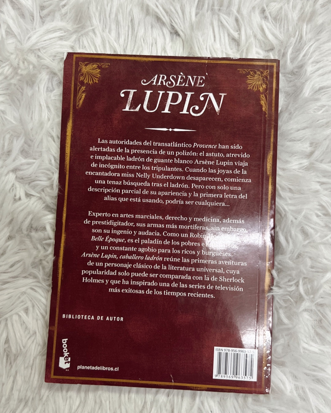 Libro”Caballero ladrón-Arsene lupin”