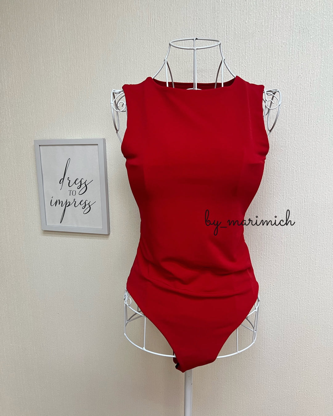 Body dup zara basic rojo