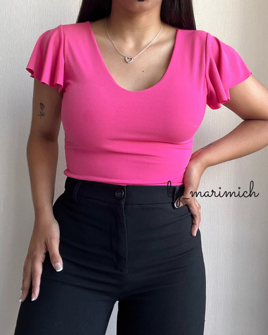 Body dup zara vuelitos fucsia