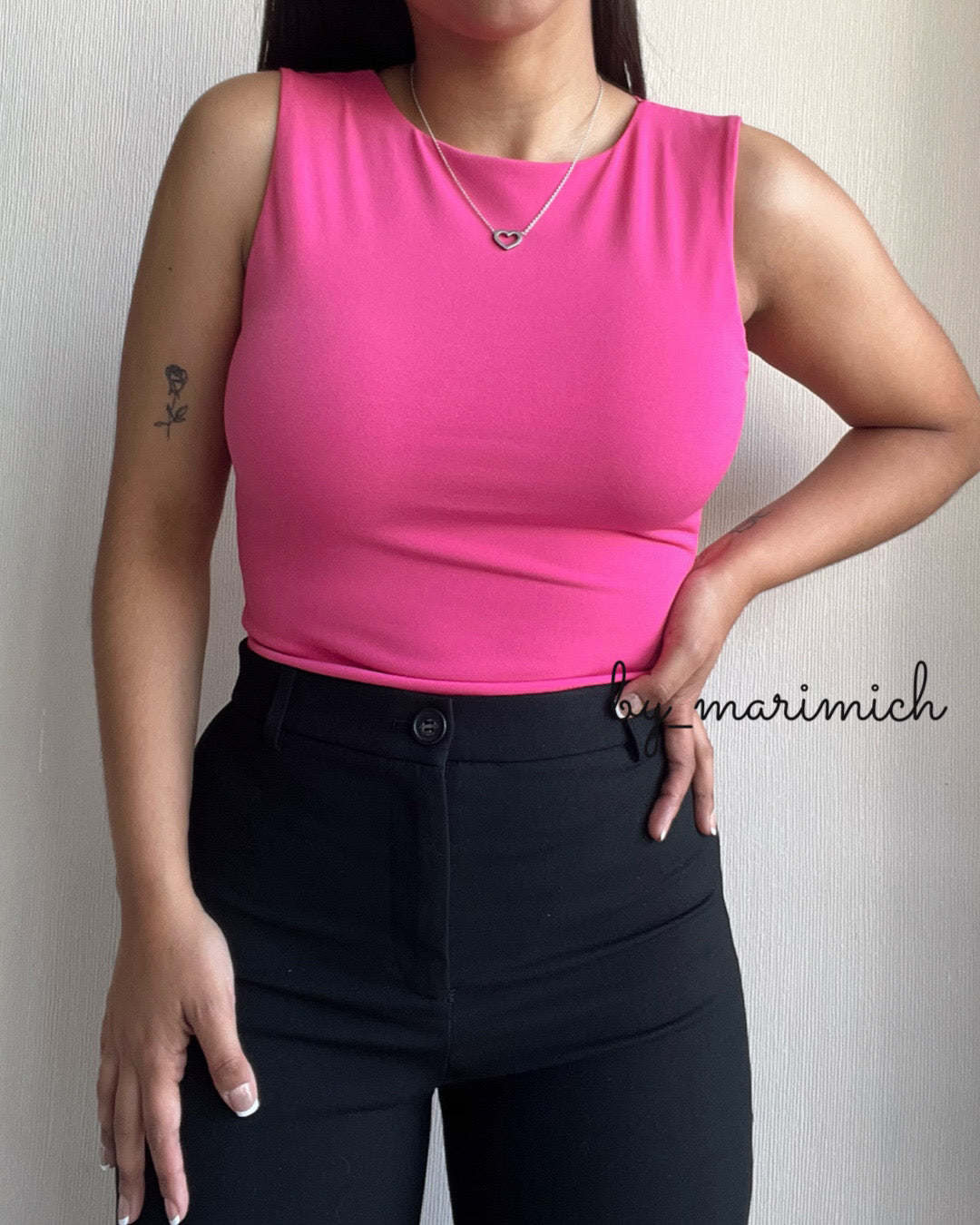 Body dup zara basic fucsia