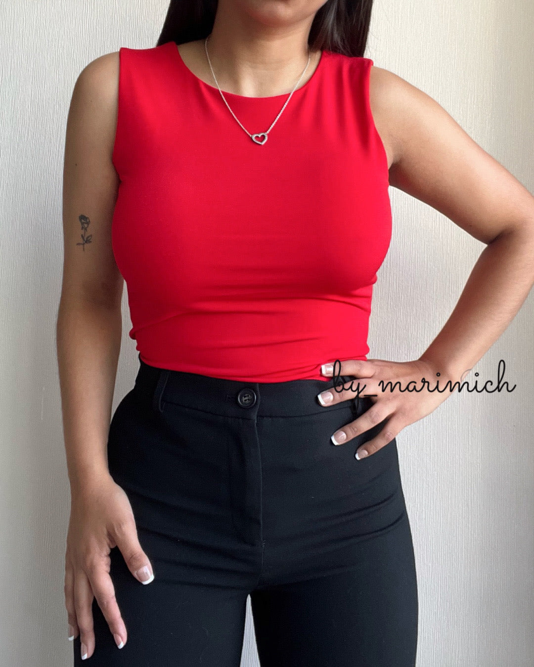 Body dup zara basic rojo