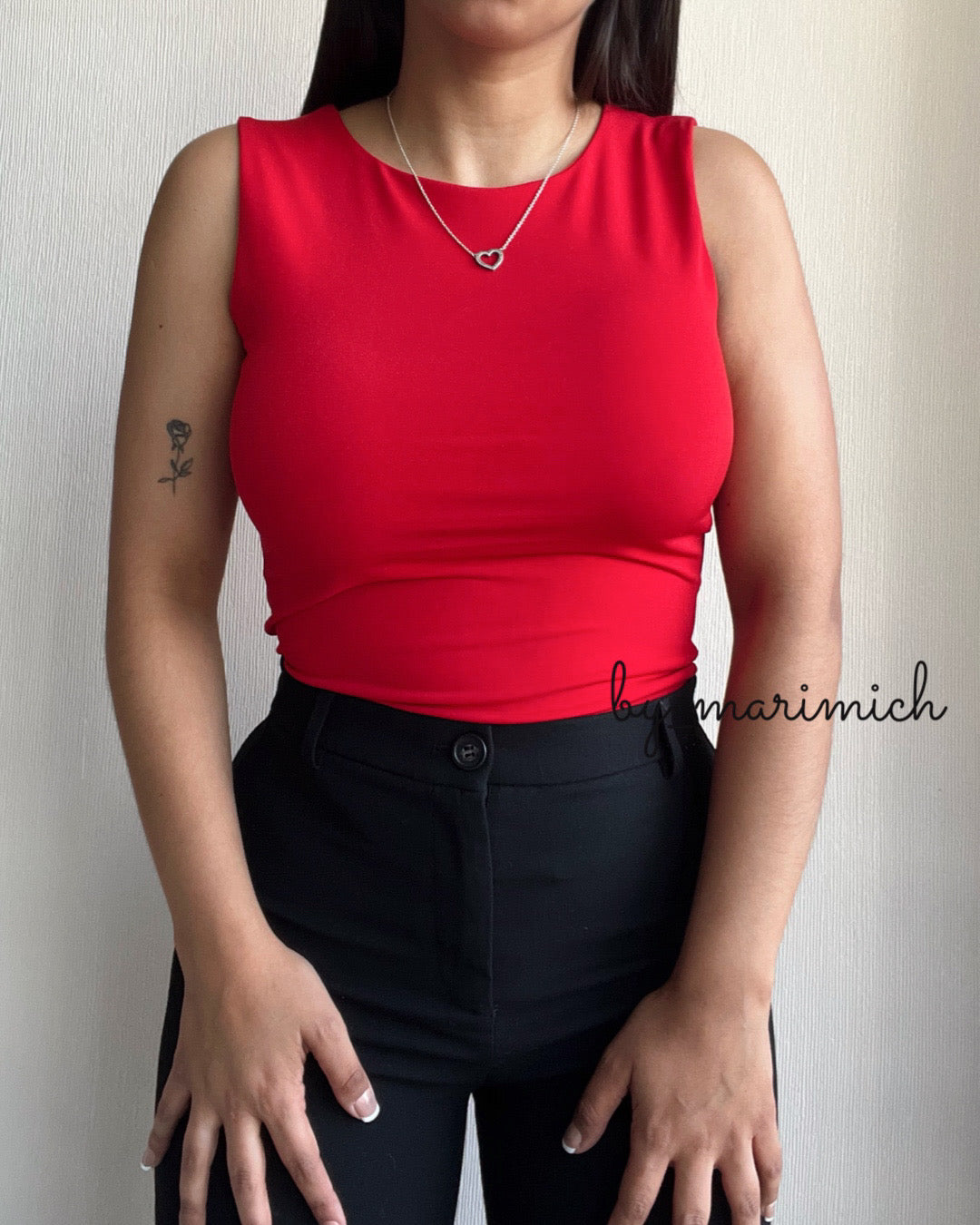 Body dup zara basic rojo