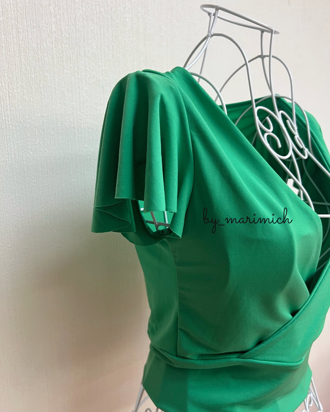 Top dup zara vuelitos verde