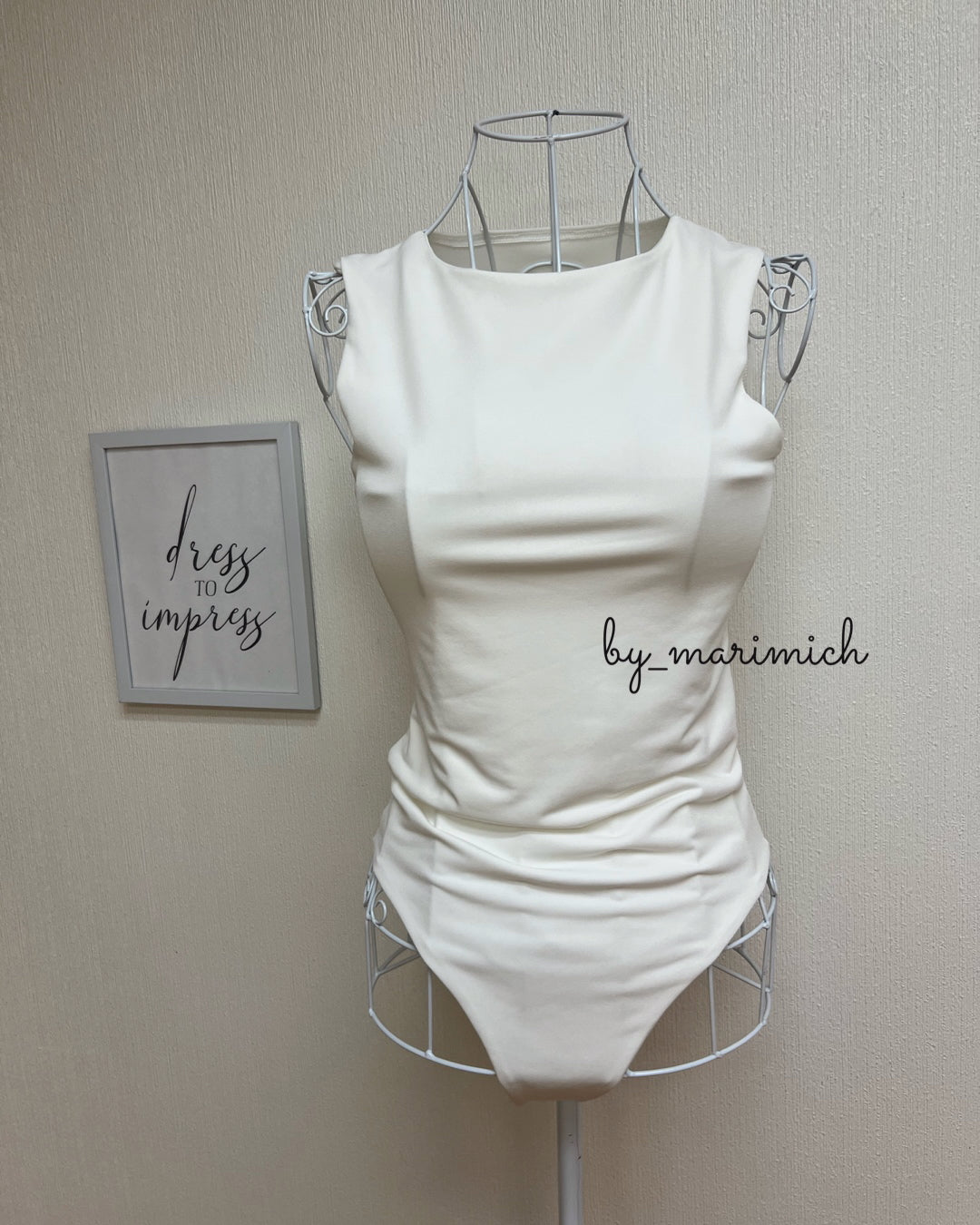 Body dup zara basic blanco