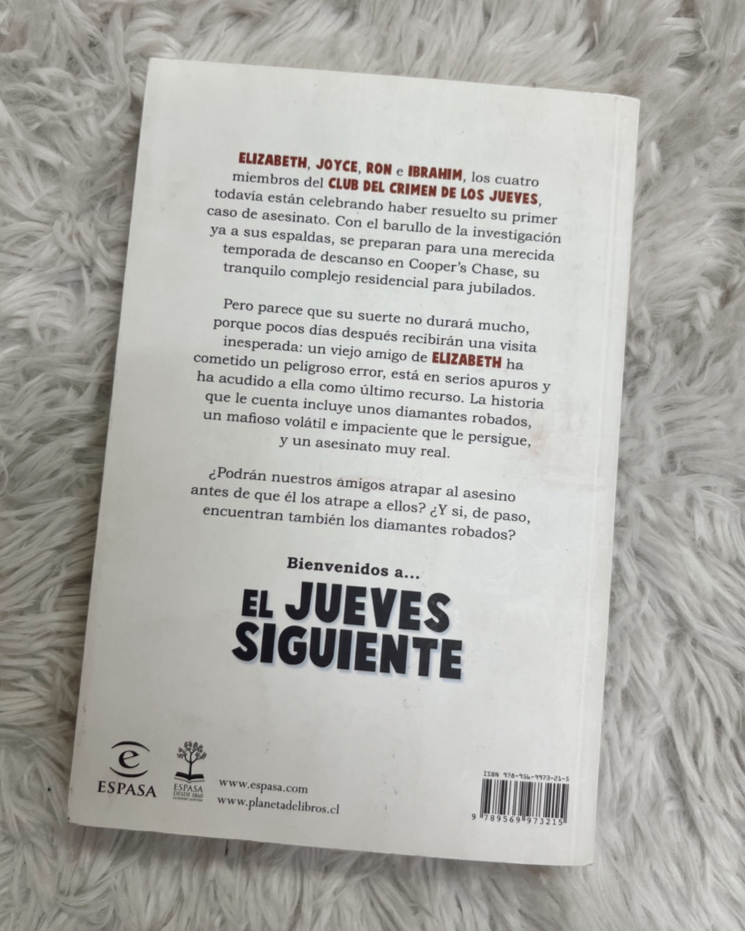 Libro “El jueves siguiente-Richard Osman”